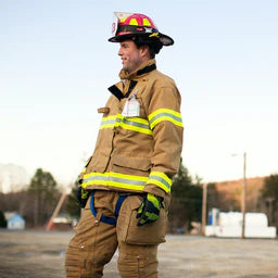Fireman in full gear