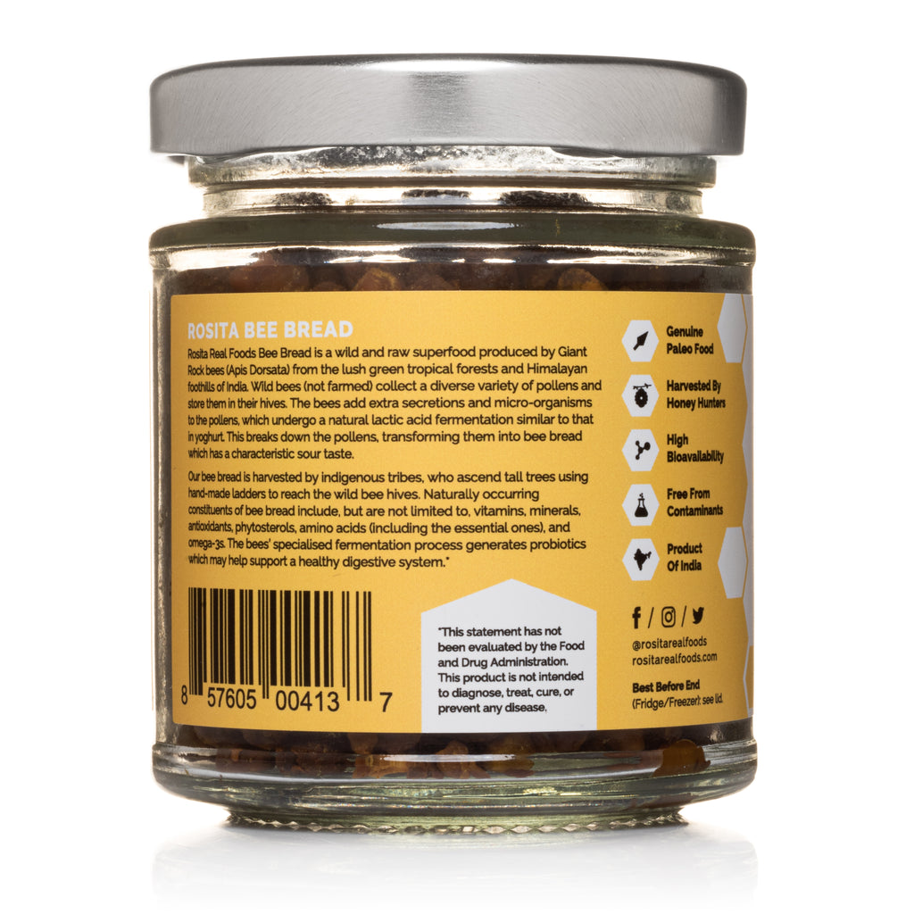 Rosita Bee Bread rear label